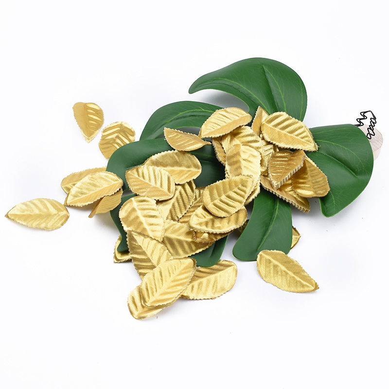 Plant Parent Gifts - 100/200 sztuk jedwabne róże liść złote
